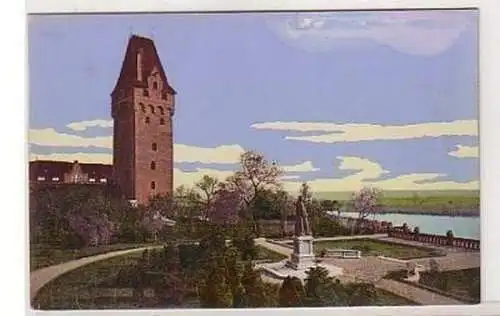 30049 Ak Tangermünde Kapitelturm und Denkmal um 1910