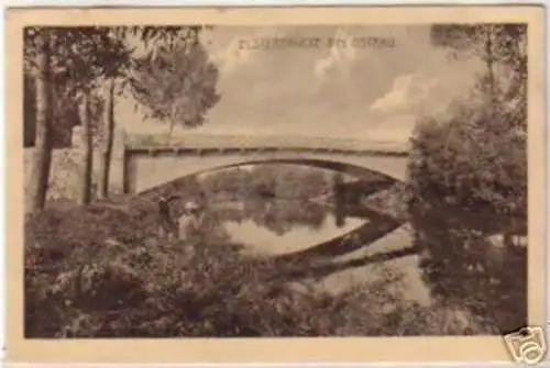 18250 Ak Elsterbrücke bei Ostrau 1913