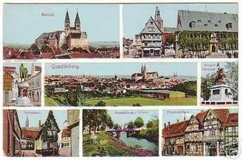 16253 Mehrbild Ak Quedlinburg Finkenherd usw. um 1910