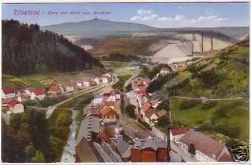 18283 Ak Rübeland im Harz Blick zum Brocken um 1910