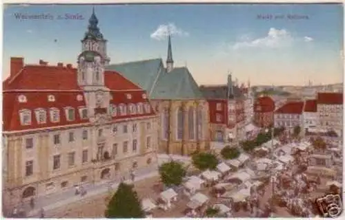 18226 Ak Weissenfels a.S. Markt und Rathaus 1940