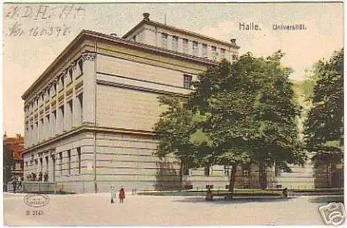 16154 Ak Halle an der Saale Universität 1908