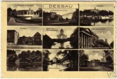 09169 Mehrbild Ak Dessau Bahnhof usw. 1940