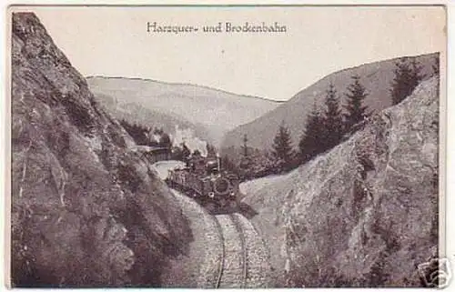 07751 Ak Harzquer- und Brockenbahn um 1940