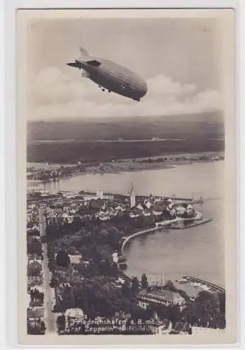 06893 AK Friedrichshafen am Bodensee mit 'Graf Zeppelin' (Luftbild)