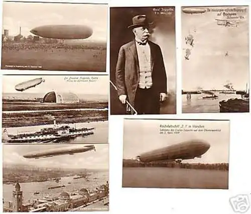 05404/6 Ak Luftschiff Zeppelin, Parseval um 1915