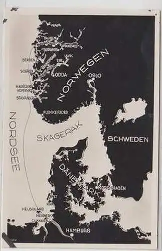 45795 Ak Schiffs Reiseroute von Hamburg nach Norwegen