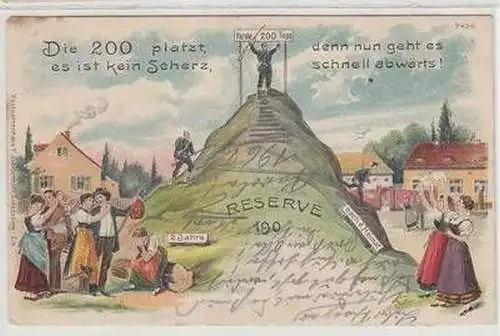 16450 Militär Humor Ak Reserve 1904