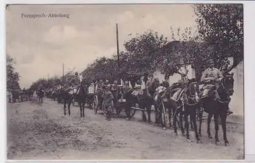 78221 Ak Das Deutsche Heer im Felde Fernsprech Abteilung um 1915