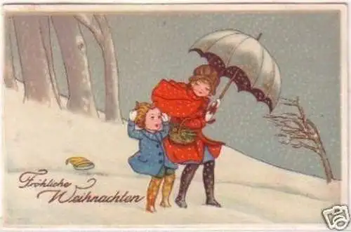 21446 Fröhliche Weihnachten Ak Mutter und Kind 1925