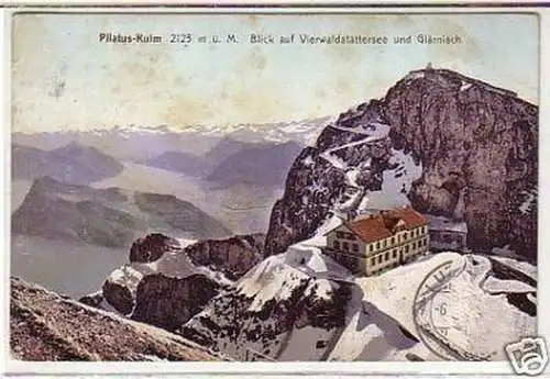 29275 Ak Pilatus Kulm Blick auf Glärnisch 1908