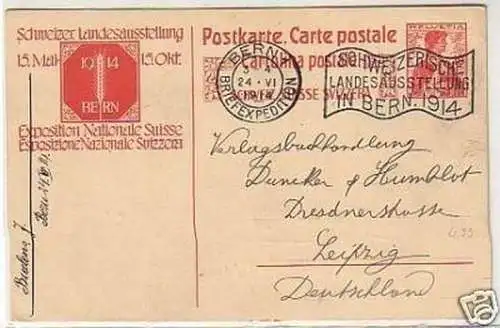 34061 Ganzsachen Ak Schweiz Bern 1914