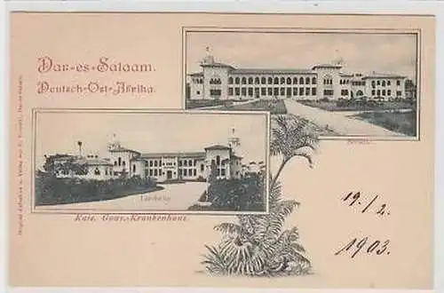 41692 Ak Dar-es-Salaam DOA kaiserliche Krankenhaus 1903