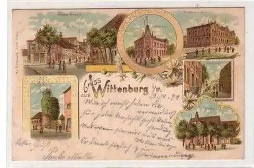 49221 Ak Lithografie Gruss aus Wittenburg in M. 1899