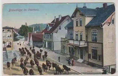 46469 Feldpost Ak Braunlage Oberharz Sieglings Hotel 1915