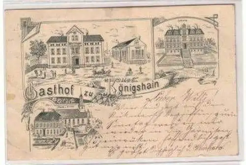 46230 Mehrbild Ak Gasthof zu Königshain 1900