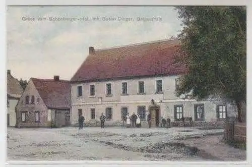 49977 Ak Gruß aus Belgershain Schönburger Hof 1914