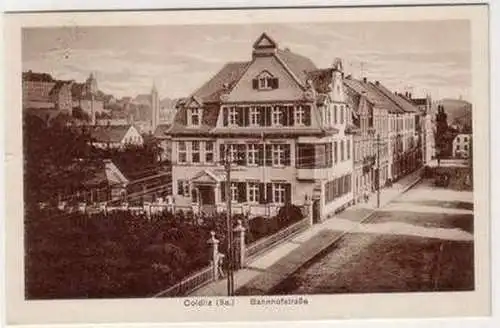 58287 Ak Colditz in Sachsen Bahnhofstrasse 1934