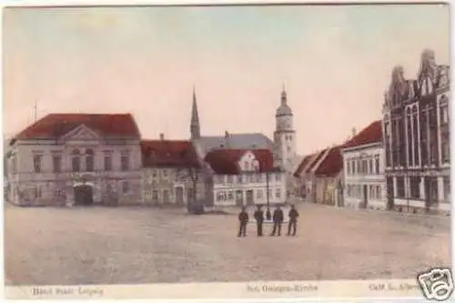 23891 Ak Rötha in Sachsen Hotel "Stadt Leipzig" 1908