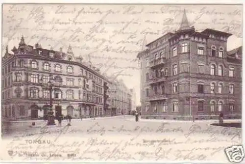 23081 Ak Torgau Bahnhofstrasse 1906