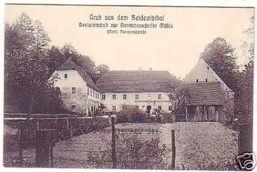 23710 Ak Gruß aus dem Seidewitzthal Gasthof 1912