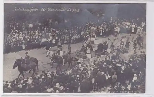 82567 Foto Ak Historischer Festzug zur Universitäts Jubelfeier in Leipzig 1909