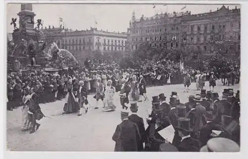 82565 Ak Historischer Festzug zur Universitäts Jubelfeier in Leipzig 1909, Nr.1