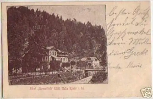 13417 Ak Edle Krone Hotel "Unverhofft Glück" 1906