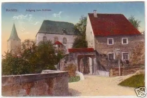 26339 Ak Rochlitz Aufgang zum Schloss 1917