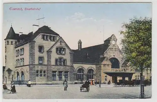 68980 Ak Eisenach Hauptbahnhof 1914