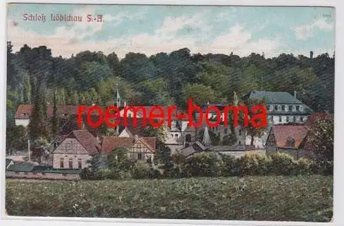 83168 Ak Schloß Löbichau Sachsen Altenburg Totalansicht 1915