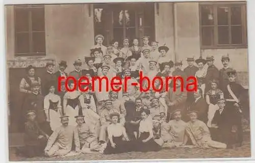 79655 Foto Ak Altenburg ? Gruppenbild um 1920