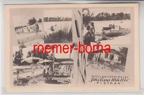 09944 Mehrbild Ak Plothen Zeltjugendherberge 'Philipp Müller' 1963