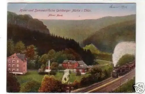 33943 Ak Hotel Gehlberger Mühle in Thüringen um 1920