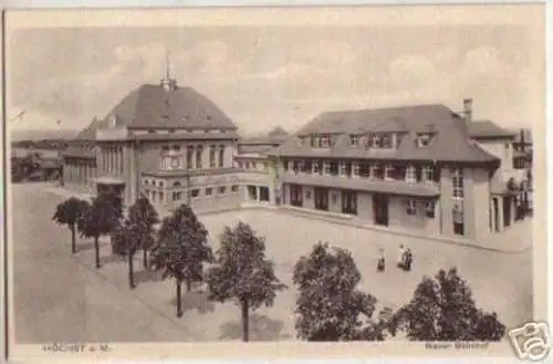 13620 Ak Höchst am Main neuer Bahnhof um 1920