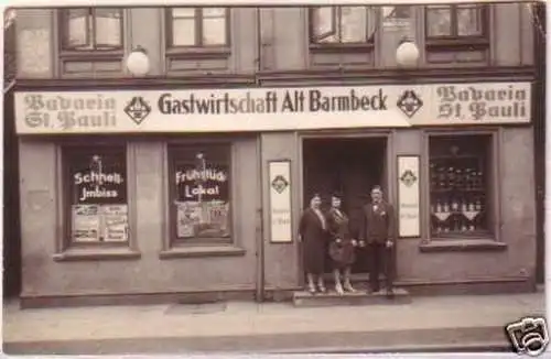 20777 Foto Ak Gastwirtschaft Alt Barmbeck 1931