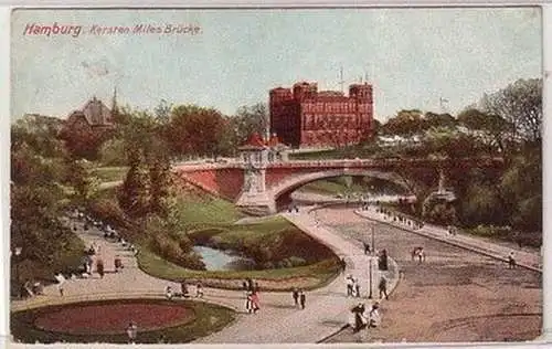 58819 Ak Hamburg Kersten Miles Brücke 1911