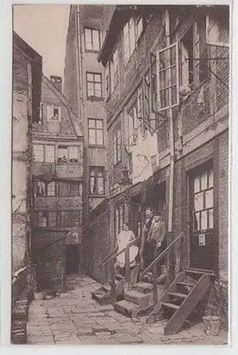 57538 Ak Alt-Hamburg Hof Steinstrasse 25 um 1930