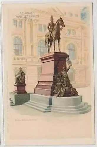 44300 Ak Altonaer Künstlerkarten Kaiser Wilhelm Denkmal