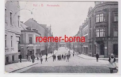 83665 Ak Hof i.B. Marienstraße 1909