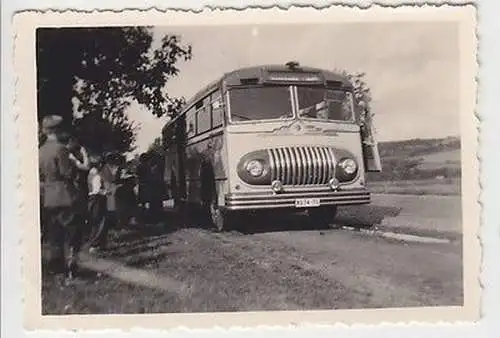 42754 Foto uralter Bus um 1940