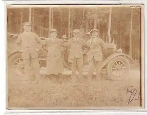 16491 Foto Auto Ausfahrt am 26.6.1927 nach Saalfeld