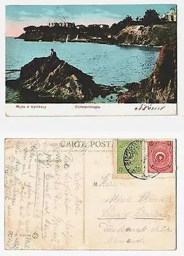 66526 Ak mit Feldpoststempel Türkei Feldpost Militär Mission Konstantinopel 1916