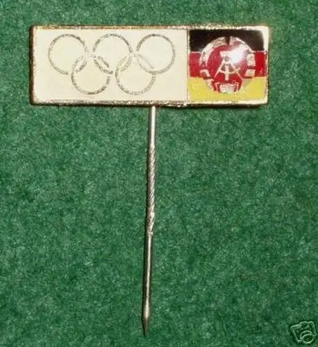 seltenes DDR Abzeichen mit olympischen Ringen