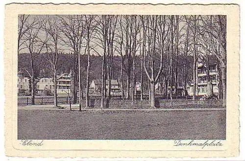 03074 Feldpost Ak Elend im Harz Denkmalsplatz 1943