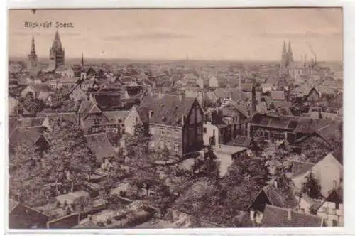 34359 Feldpost Ak Blick auf Soest Totalansicht 1916