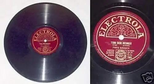 Schellack Platte Electrola "Tom der Reimer" um 1930