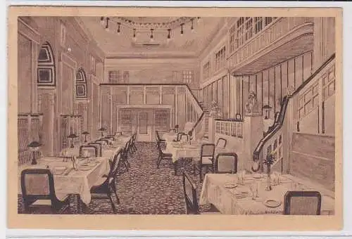 88499 Ak Leipzig Weinrestaurant "Hotel Fürstenhof" 1927