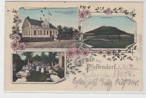 61784 Mehrbild Ak Gruß aus Pfaffendorf Gasthaus zum weissen Rössel 1912