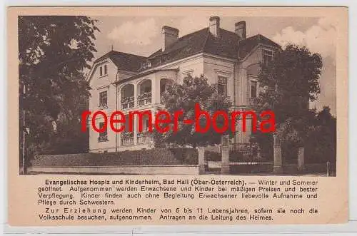 76903 Ak Bad Hall Ober-Österreich Evangel. Hospiz und Kinderheim um 1930